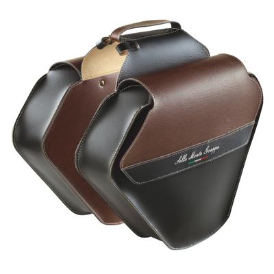 Selle Monte Grappa Monte grappa dubbele tas 17,5l fashion skay zwart/d-bruin