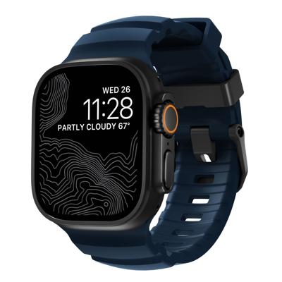 Nomad Rocky Point Band Apple Watch 42mm / 44mm / 45mm / 49mm Atlantic Connector Black