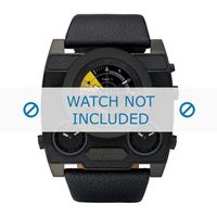 Diesel horlogeband DZ1404 Leder Zwart 36mm - thumbnail