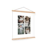 Gepersonaliseerde poster met houten posterhanger 40x50