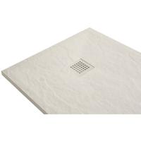 Wiesbaden Stonea Douchebak - Antislip - Composiet - 900x1200x30mm - Inkortbaar - Beige