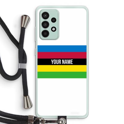 WK Wielrennen: Samsung Galaxy A52s 5G Transparant Hoesje met koord