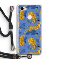 Luipaard: Pixel 3 Transparant Hoesje met koord