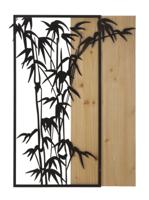 WANDPANEEL BAMBOE IJZER EN HOUT CM 58X2X80 WANDPANEEL BAMBOE IJZER EN HOUT CM 58X2X80