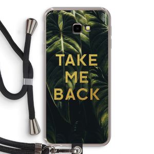 Take me back: Samsung Galaxy J4 Plus Transparant Hoesje met koord