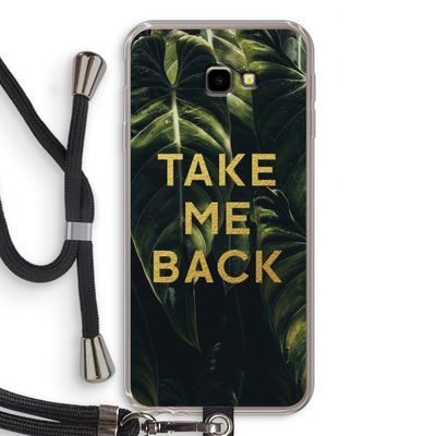 Take me back: Samsung Galaxy J4 Plus Transparant Hoesje met koord