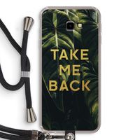 Take me back: Samsung Galaxy J4 Plus Transparant Hoesje met koord