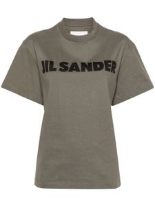 Jil Sander t-shirt en coton à logo imprimé - Vert