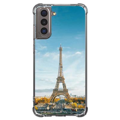 Samsung Galaxy S21 Hoesje Ontwerpen - Transparant Anti-Shock TPU