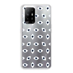 Eyes pattern: Oppo A94 5G Transparant Hoesje