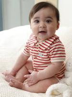 Gestreept boxpakje rood