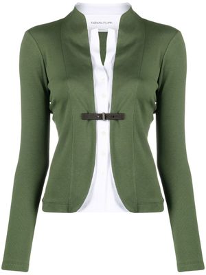 Fabiana Filippi veste en coton mélangé à boucle - Vert