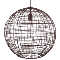 Hanglamp Avanti 46 cm 1 Lichts Donker Bruin Scandinavisch - thumbnail