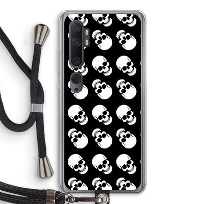 Musketon Skulls: Xiaomi Mi Note 10 Pro Transparant Hoesje met koord