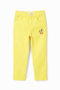 Arty straight jeans - YELLOW - 7/8