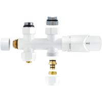 Thermostaat Radiator Aansluitset Wit - Middenaansluiting M30x16/2