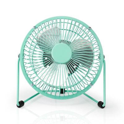 Nedis FNDK1TQ15 Metalen Miniventilator 15 Cm Diameter Usb-voeding Turquoise