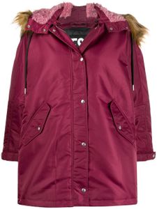 Diesel manteau oversize à capuche - Rouge