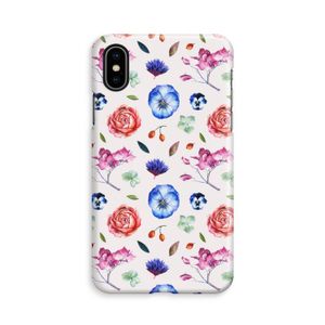 Bloemetjes: iPhone X Volledig Geprint Hoesje