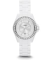 Horlogeband Fossil ES3251 Kunststof/Plastic Wit 14mm