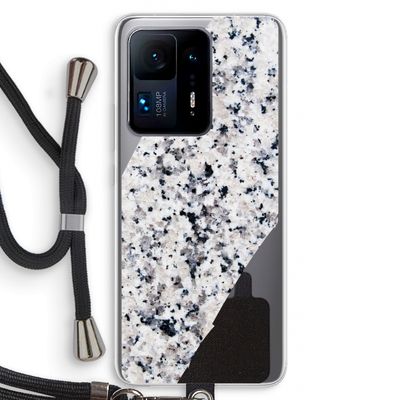 Gespikkelde marmer: Xiaomi Mi Mix 4 Transparant Hoesje met koord