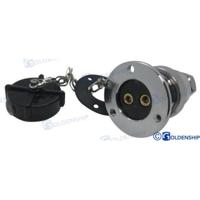 GS11023 - WATERDICHTE STEKKER 5 AMP. 2 POLEN