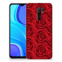 Xiaomi Redmi 9 TPU Case Red Roses - thumbnail