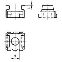 TOOLCRAFT 521810 Kooimoeren M5 Staal 10 stuk(s) - thumbnail