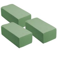 2x Blokken rechthoekig groen steekschuim/oase nat 20 x 10 x 7 cm - thumbnail