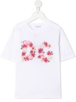 Dolce & Gabbana Kids t-shirt à fleurs - Blanc - thumbnail