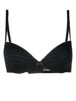 Emporio Armani brassière à bande logo - Noir - thumbnail