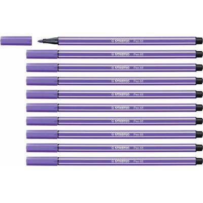 Markeerstiften Stabilo Pen 68 Paars (10 Onderdelen)