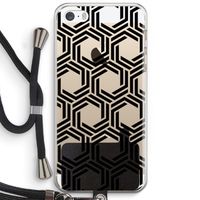 Geometrisch patroon: iPhone 5 / 5S / SE Transparant Hoesje met koord
