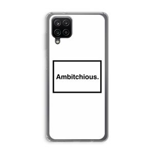 Ambitchious: Samsung Galaxy A12 Transparant Hoesje