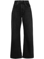 Acne Studios jean ample 2021F à taille haute - Noir