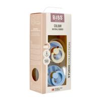 Bibs 1 Fopspeen Studio Duo Block Baby Blue