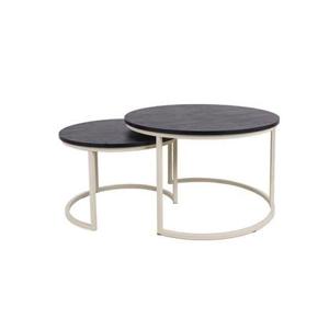 MaximaVida ronde salontafel set Chicago XL 75 cm ivoor