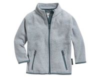 Playshoes fleece jasje uni grijs Maat