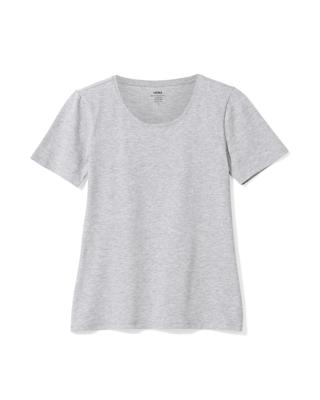HEMA Dames Basic T-shirt Lichtgrijs (lichtgrijs)