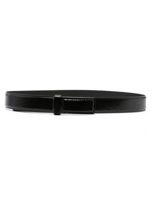 LEMAIRE ceinture en cuir à bout carré - Noir