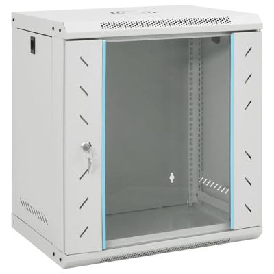 VidaXL Netwerkkast wandgemonteerd 12u 19" ip20 53x40x60 cm