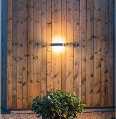 SG Curve LED mat zwart 10W 520 lumen 3000K dimbaar 614351 buitenlamp naar boven en onder licht