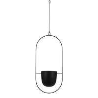 Mica Decorations Dexter Bloempot Hangend H83 cm Zwart