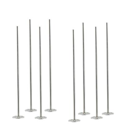 Cosy & trendy Cocktailstampers - roerstaafjes - 8x stuks - RVS - 21 cm - Herbruikbaar