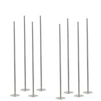 Cosy & trendy Cocktailstampers - roerstaafjes - 8x stuks - RVS - 21 cm - Herbruikbaar