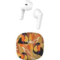 Draadloze oordopjes - T'nb - Exclusiv' - TOUCAN - Inclusief oplaadcase - Bluetooth - Batterijduur van 12 uur - Geel/Oranje