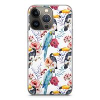 Bloemen tukan: iPhone 13 Pro Transparant Hoesje