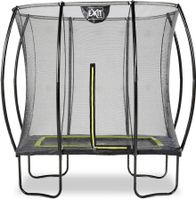 Exit Silhouette trampoline met net - 214 x 153 cm - Zwart