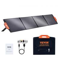 VEVOR 200W zonnepaneelkit 18V monokristallijne zonnemodule waterdicht ETFE-oppervlak (IP67) zonnestelsel conversiepercentage van 23% incl. 4-in-1 MC4 adapterkabel Ideaal voor campers jachten thuis