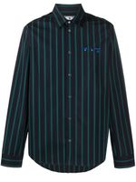 Off-White chemise à rayures - Bleu
